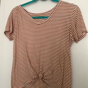 Orange and White T-shirt